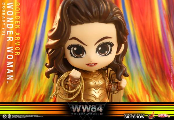 Wonder Woman 1984 Cosbaby (S) Mini Figure Golden Armor Wonder Woman 10 cm