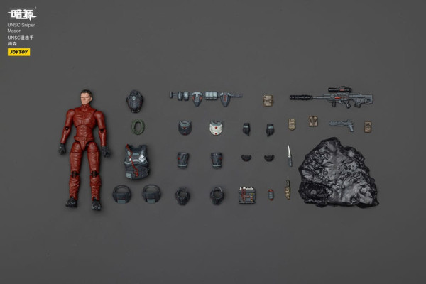 UNSC Dark Source Action Figur Sniper Mason 7 cm 9
