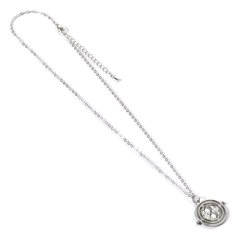 Harry Potter Necklace Time Turner Charm (Silver Tone) 2