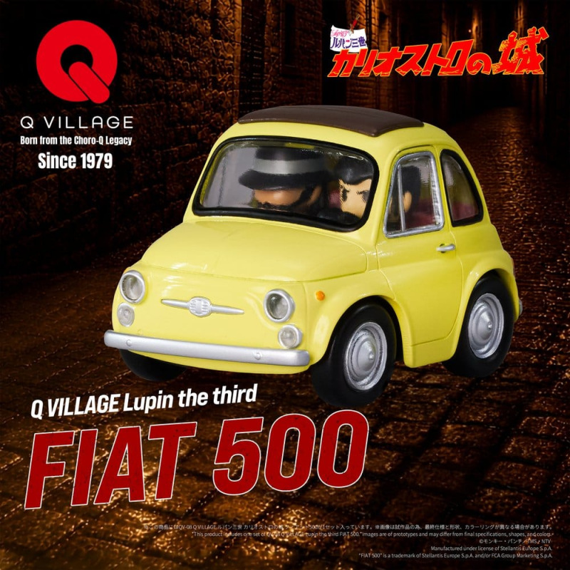 Lupin the Third: The Castle of Cagliostro Q Village PVC Figure QV-08 Fiat 500 8 cm 1