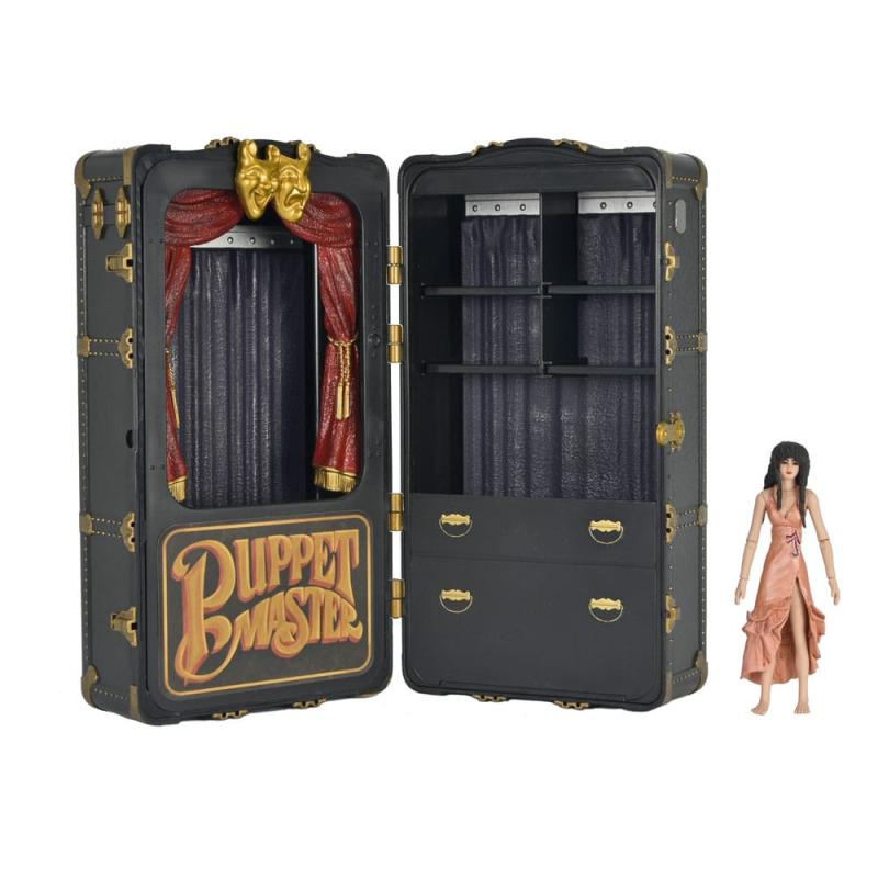 Puppet Master Action Figure 2 Pack Toulon's Puppet Case & Leech Woman 11 cm