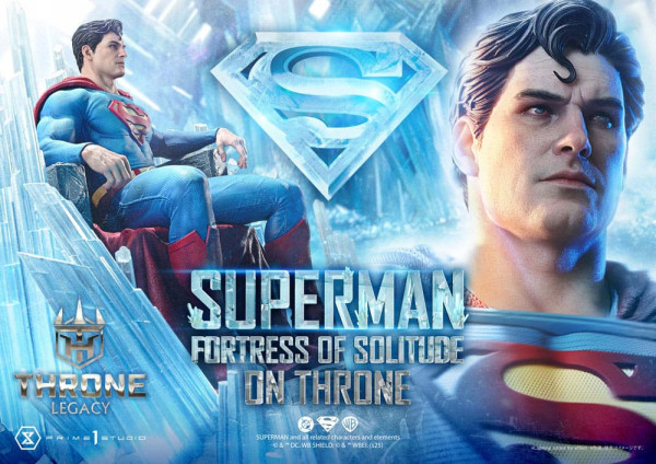 DC Comics Throne Legacy Collection Statue Statue 1/4 Superman Fortress of Solitude on Throne (Design 1