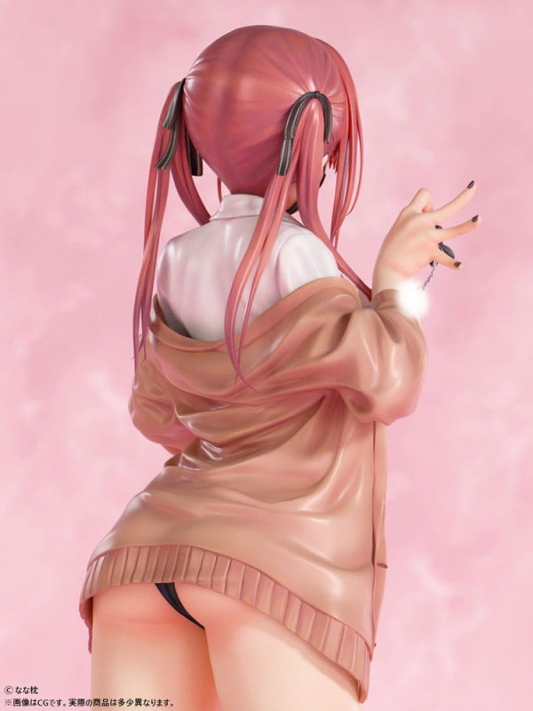 Original Character Statue 1/5 Red-Haired Gyaru-Chan Mask Ver. Illustration by Nanamakura 29 cm 8
