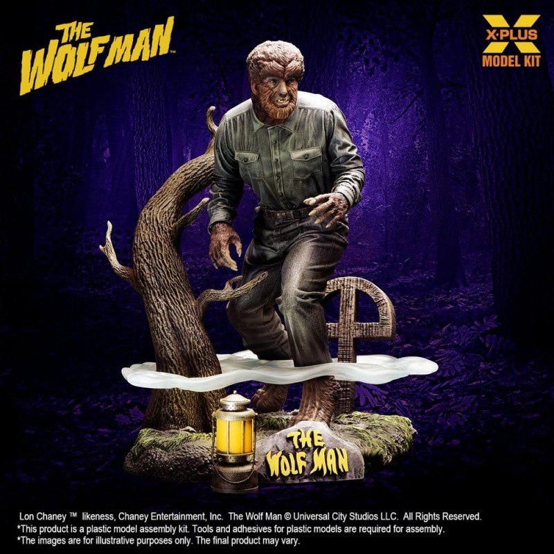 The Wolf Man Plastic Model Kit 1/8 Lon Chaney Jr. as Wolf Man 22 cm (Reproduction) 2