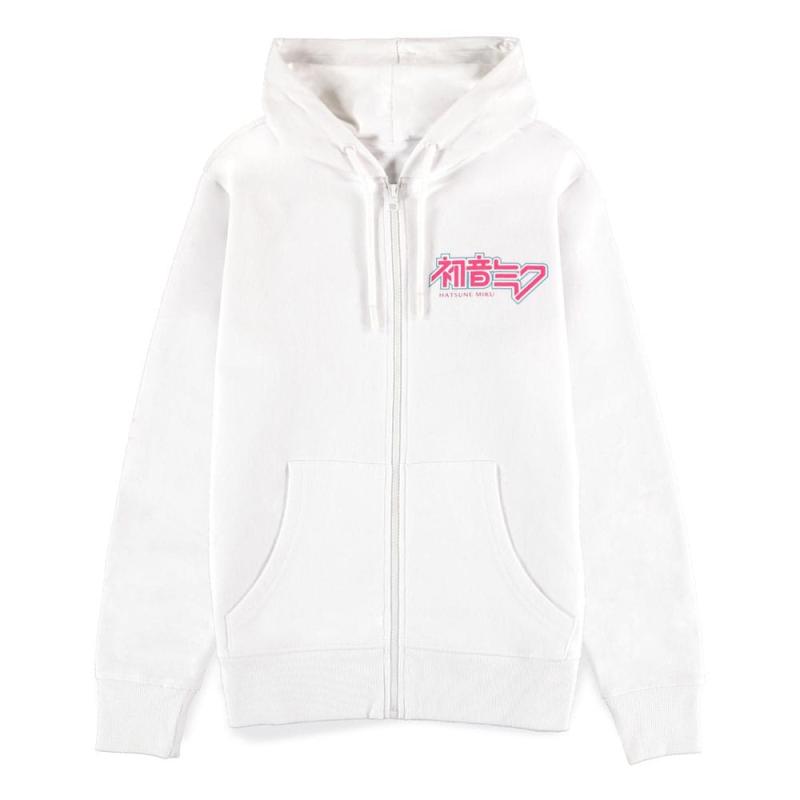 Hatsune Miku Zipper Hoodie White Size XL