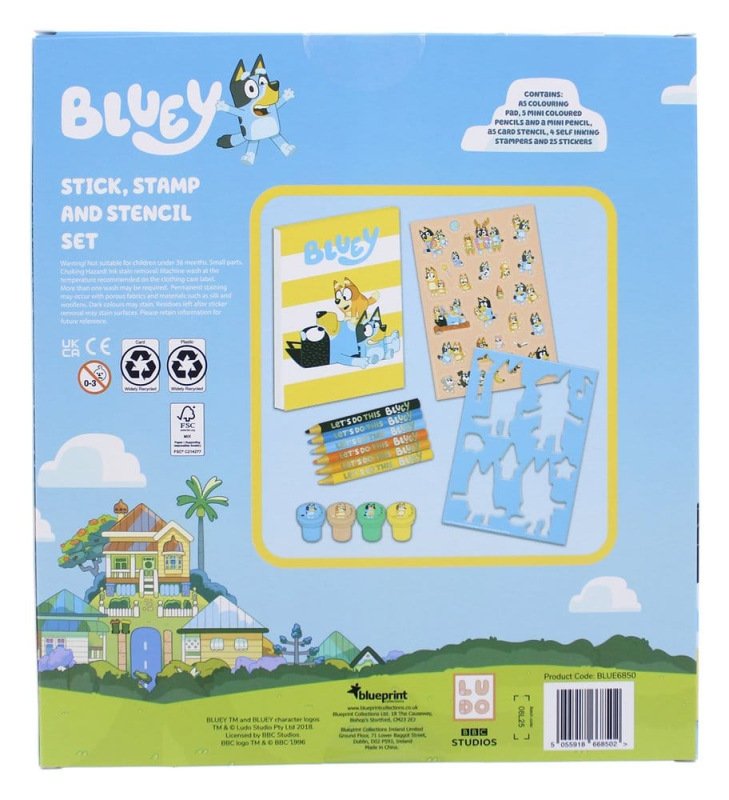 Bluey 14-Piece Creative Colouring Set 4