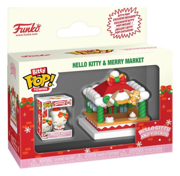 Hello Kitty Bitty POP! Towns Vinyl Figure Holiday- Merry Market 4