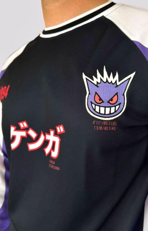 Pokemon Sweater Soccer Jersey Gengar Size XL