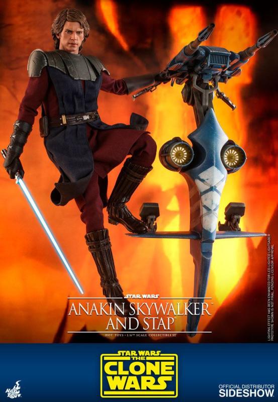 Star Wars The Clone Wars Action Figure 1/6 Anakin Skywalker & STAP 31 cm 5