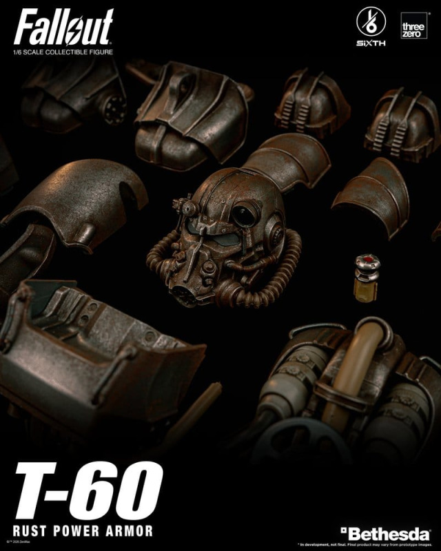 Fallout Action Figure 1/6 T-60 Rust Power Armor 8