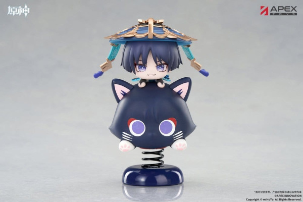 Genshin Impact Chibi Chara Yurayura Stand PVC Figure Wanderer 11 cm