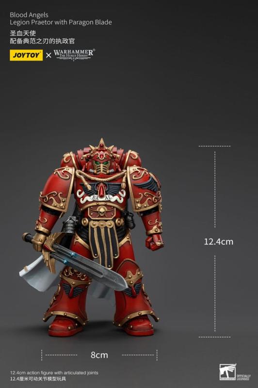 Warhammer The Horus Heresy Action Figure 1/18 Blood Angels Legion Praetor with Paragon Blade 13 cm