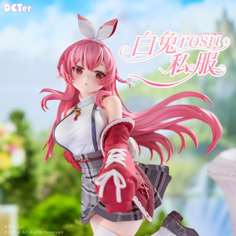 Rosuuri Original Character PVC Statue 1/7 White Rabbit Rosu Casual Clothes Ver. 25 cm 5
