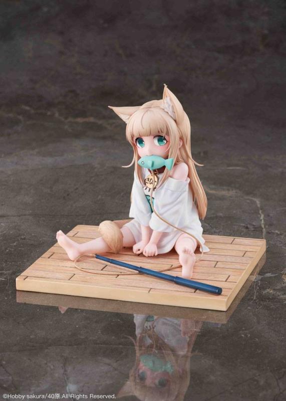 My Cat Is a Kawaii Girl PVC Statue 1/6 Kinako Sitting Fish Ver. 14 cm