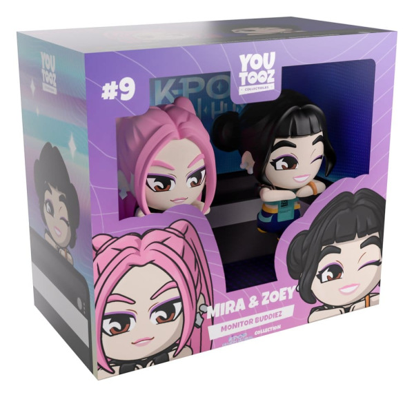 KPop Demon Hunters Vinyl Figures Mira & Zoey Monitor Buddiez 6 cm 3