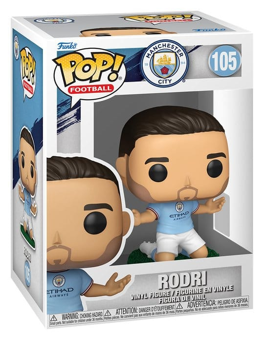 Manchester City F.C. POP! Football Vinyl Figure Rodri 9 cm 1