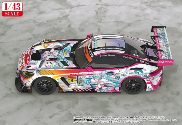 Hatsune Miku GT Project Vehicle 1/43 Good Smile Hatsune Miku AMG 2021 SUPER GT 100th Race Commemorat 3