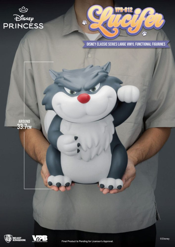 Cinderella Piggy Vinyl Bank Lucifer 33 cm 13