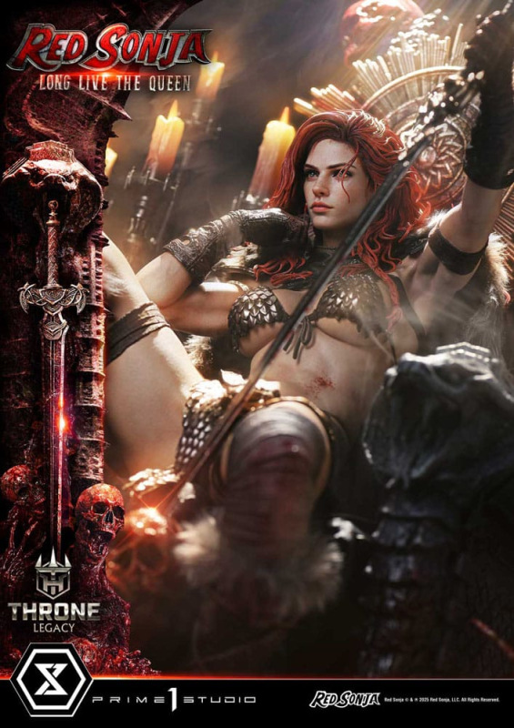 Red Sonja Throne Legacy Collection Statue Statue 1/3 Red Sonja: Long Live the Queen 77 cm 10