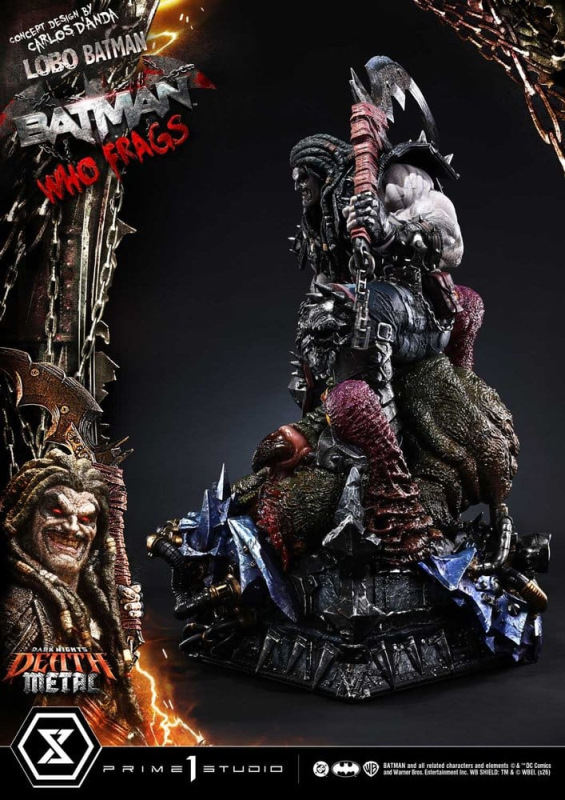 Dark Nights: Death Metal Museum Masterline Statue 1/3 Lobo Batman: Batman Who Frags Deluxe Bonus Ver 9