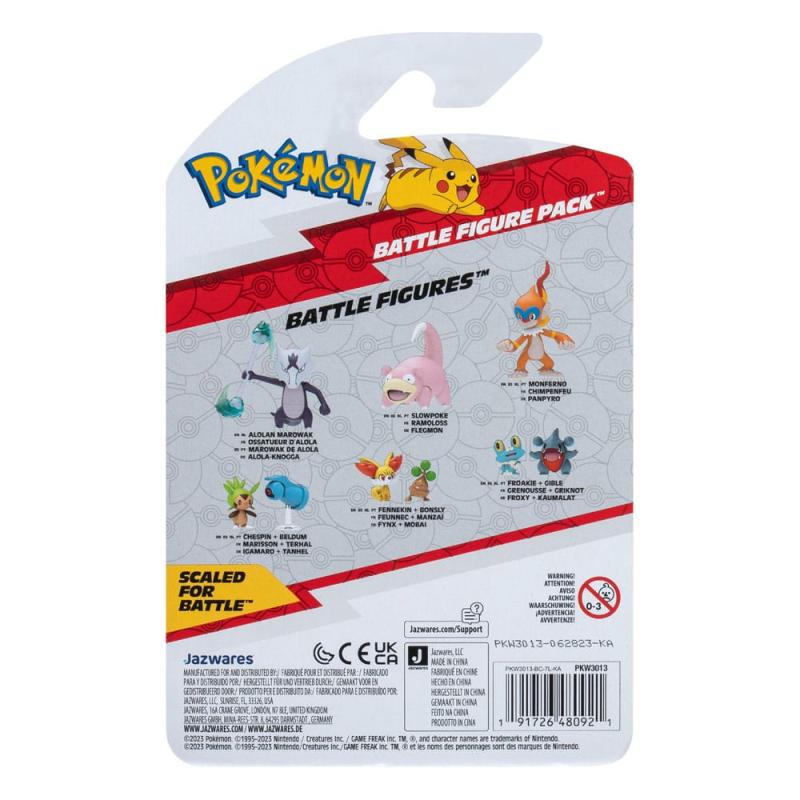 Pokémon Battle Figure First Partner Set Figure 2-Pack Gible, Froakie 5 cm 3