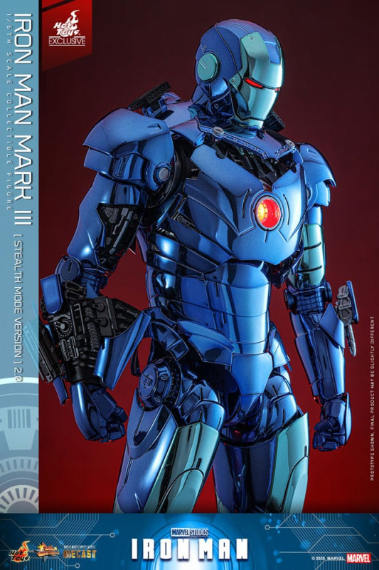 Iron Man Movie Masterpiece Diecast Action Figure 1/6 Iron Man Mark III (Stealth Mode Ver.) 2.0 Hot T 4
