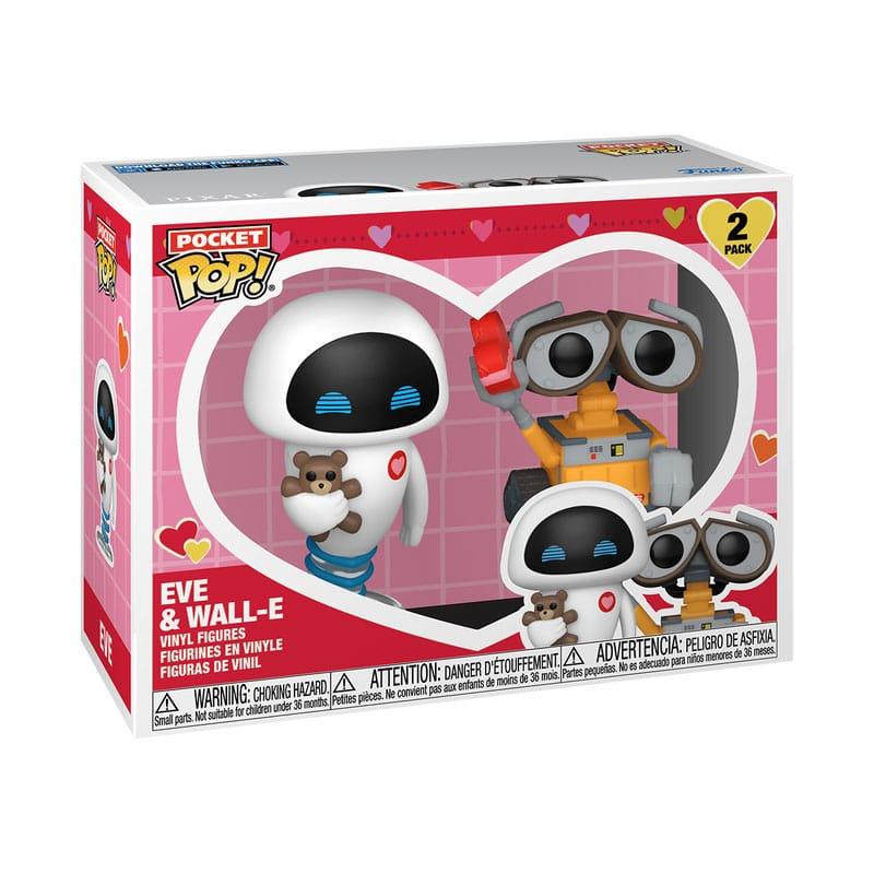 Wall-E Pocket POP! Vinyl Figure 2-Pack Valentines 4 cm 1