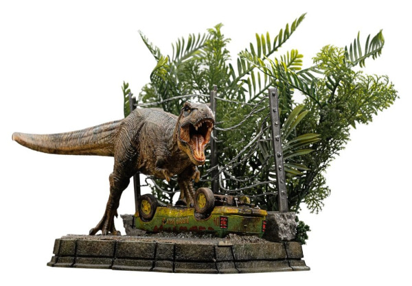 Jurassic Park Icons Statue T-Rex Breakout Set A 17 cm 2