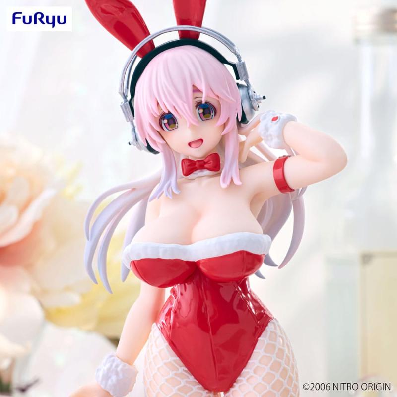 Super Sonico BiCute Bunnies PVC Statue Red Color Ver. 30 cm 1