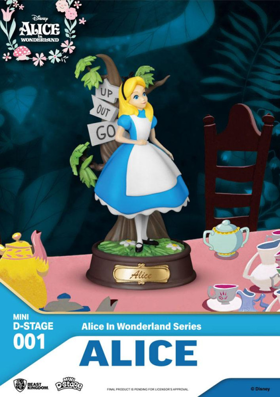 Alice in Wonderland Mini Diorama Stage Statues 6-pack 10 cm 9