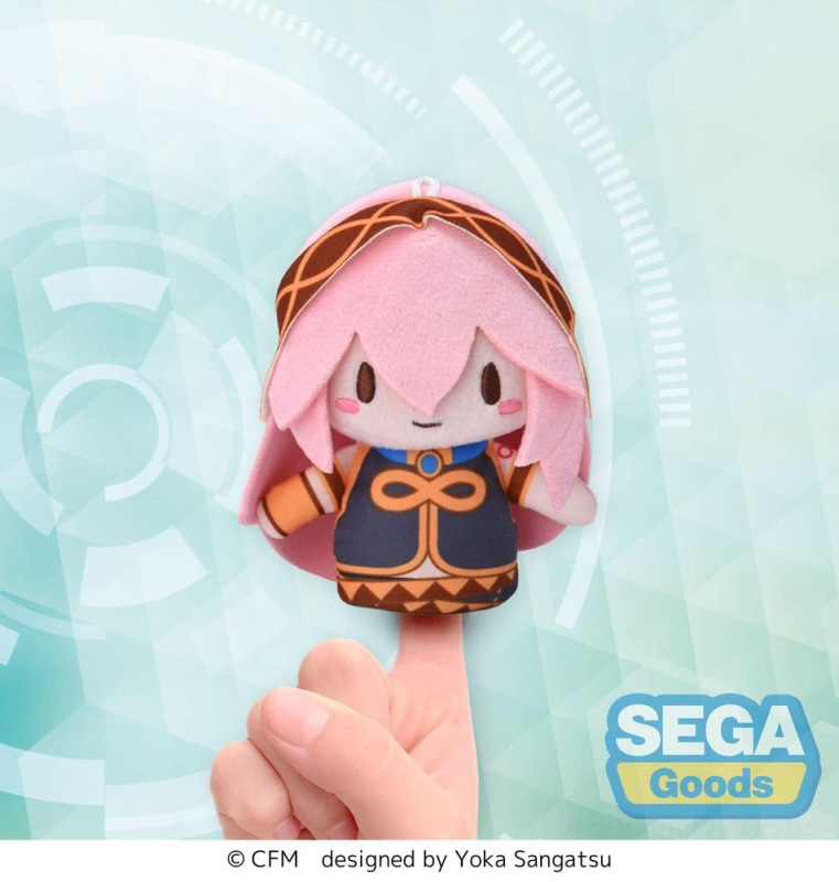 Megurine Luka Fuwa Petit Plush Figure Finger Mascot 10 cm 4
