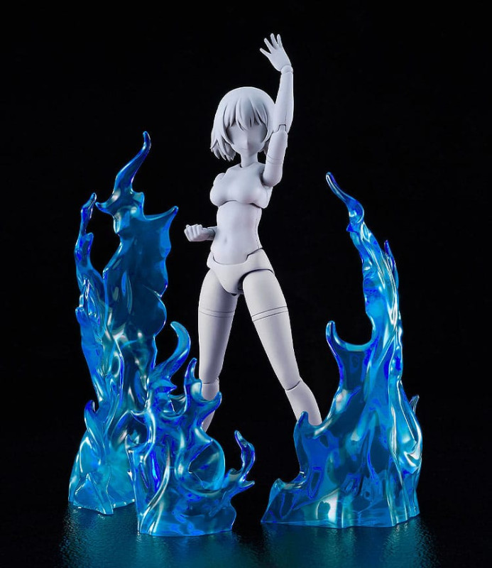 The Simple Effect Parts for Figures Flames: Blue 4