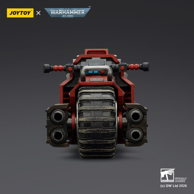 Warhammer 40,000 Raider-pattern Combat Bike Blood Angels with twin-linked bolt rifles 22 cm 2