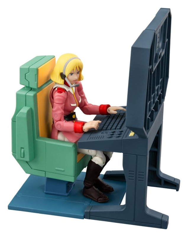 Mobile Suit Gundam G.M.G. Collection EX Diorama White Base Bridge Radio Operator Desk Set 10 cm (wit 7