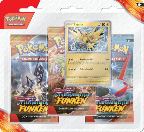 Pokémon TCG KP08 Blister 3-Pack Blister *German Version*