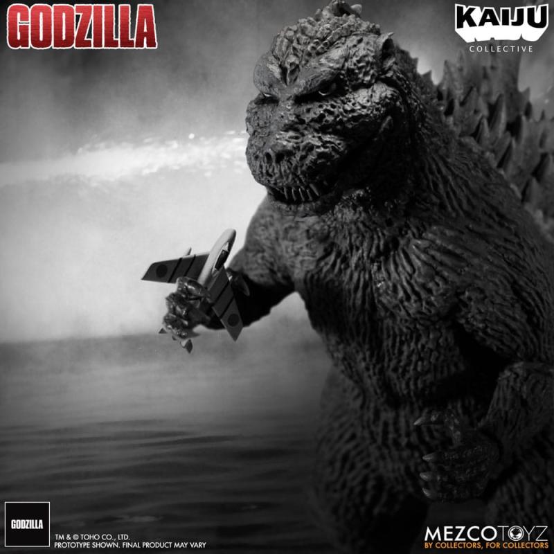 Godzilla (1954): Godzilla Black&White Edition 20 cm Kaiju Collective Action Figure - Mezco