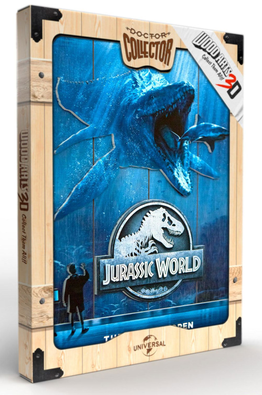 Jurassic World WoodArts 3D Wooden Wall Art Mossasaurus 30 x 40 cm 6