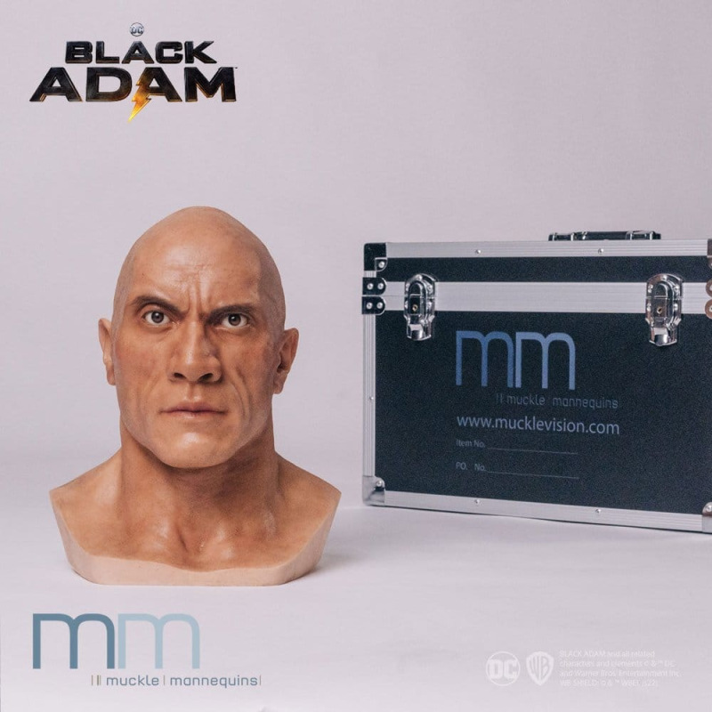 Black Adam Life-Size Bust Silicone Head 1