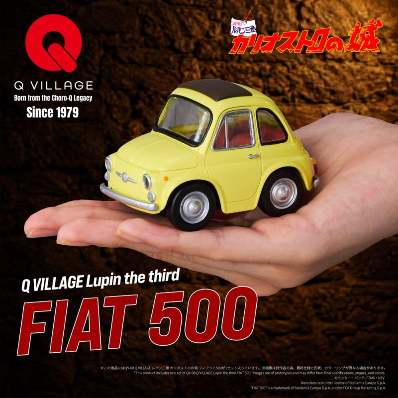 Lupin the Third: The Castle of Cagliostro Q Village PVC Figure QV-08 Fiat 500 8 cm 2
