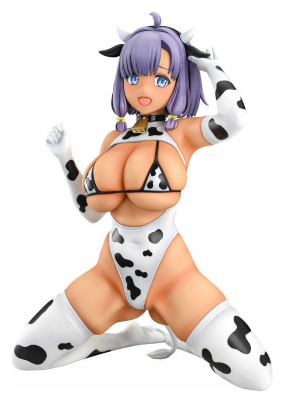 Nukitashi The Animation PVC Statue 1/5 Misaki Hotori Cow print costume Tanned Ver. 22 cm