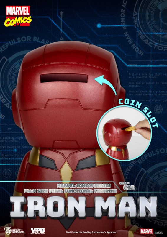 Classic Marvel Comics Piggy Vinyl Bank Iron-man 12 cm 3