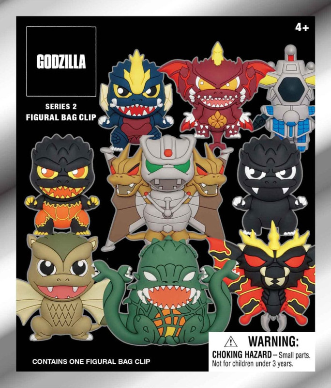 Godzilla 3D PVC Bag Clips Series 2 Display (24) 1