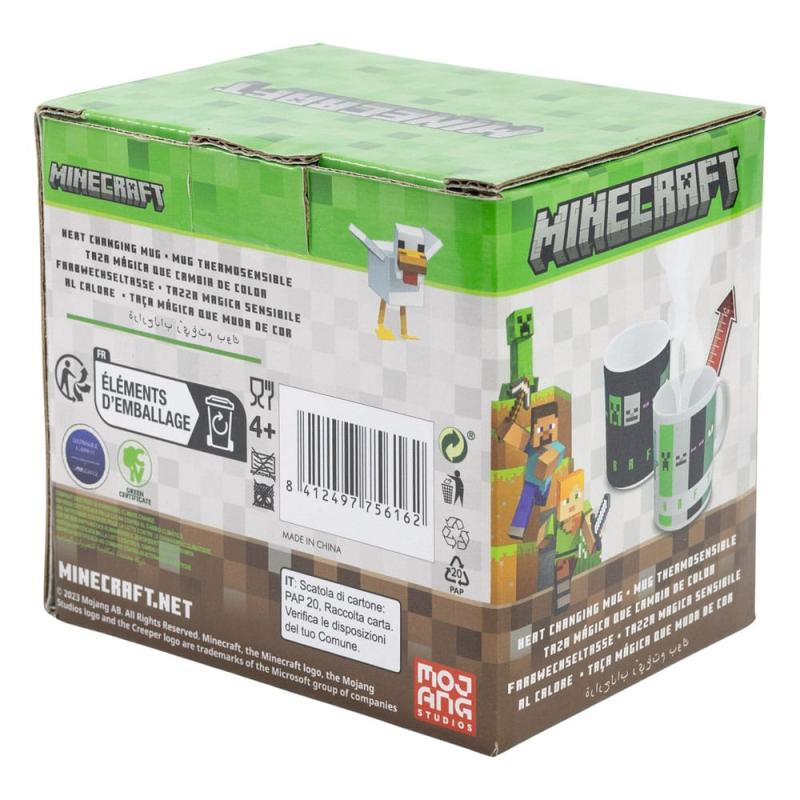 Minecraft Heat Change Mug Squared Pattern 325 ml