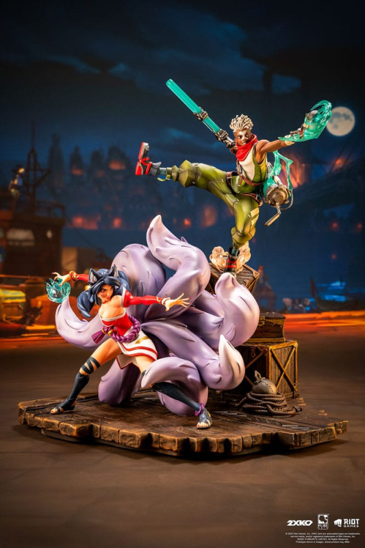 League of Legends Statue 1/10 2XKO Ekko & Ahri Diorama 30 cm 3