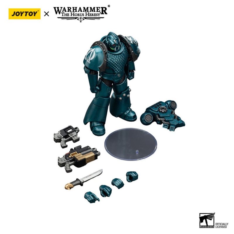 Warhammer The Horus Heresy Action Figure Alpha Legion Head hunter With Banestrike Combi-Bolter And P 9