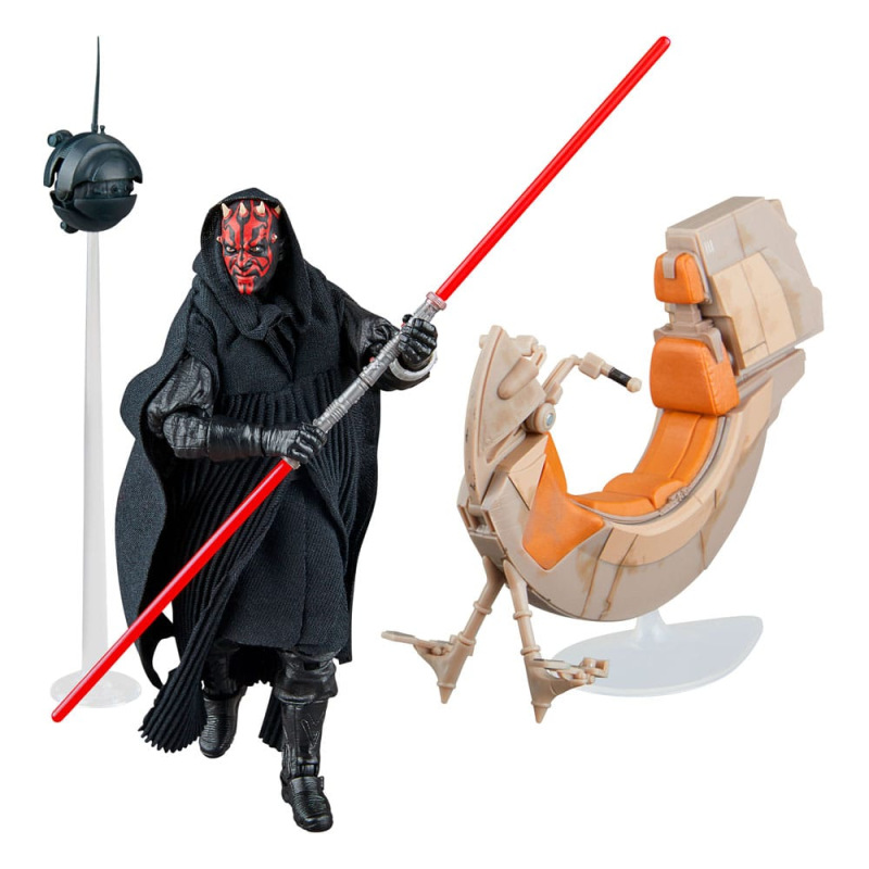 Star Wars Episode I Black Series Vehicle with Action Figure Darth Maul & Sith Speeder 25th Anniversa 12