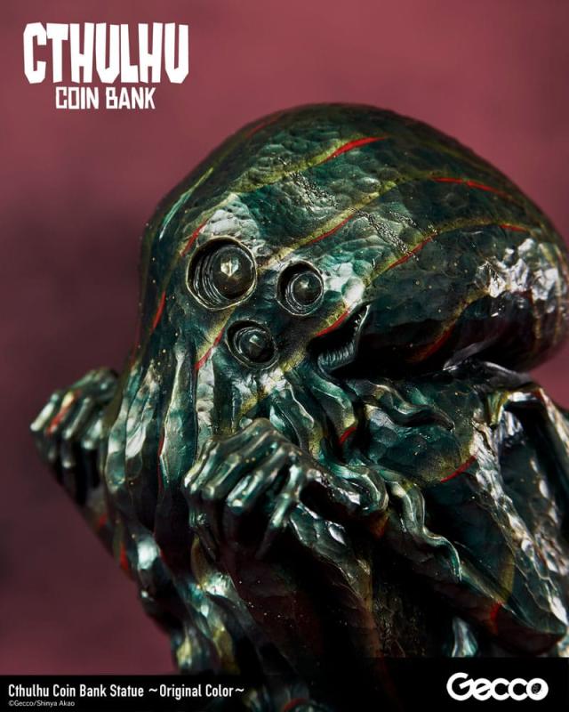 H.P. Lovecraft Cthulhu Mythos Coin Bank Statue Cthulhu (Original Color) 24 cm