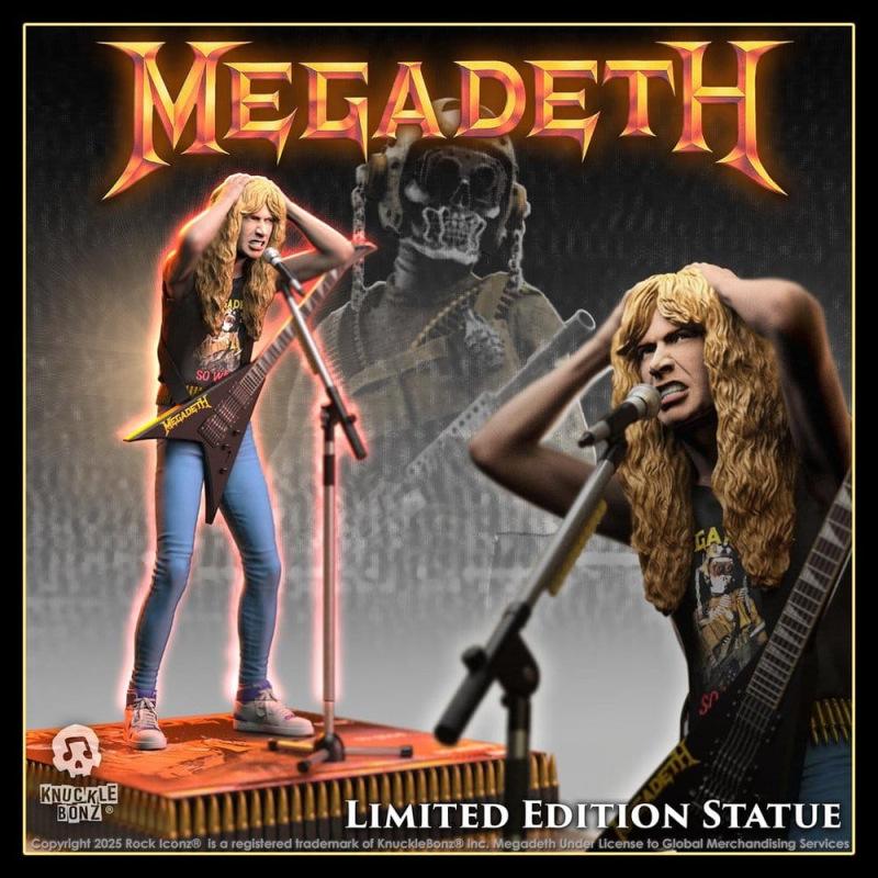 Megadeth Rock Iconz Statue Dave Mustaine II 22 cm 6