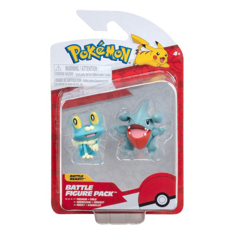 Pokémon Battle Figure First Partner Set Figure 2-Pack Gible, Froakie 5 cm 4