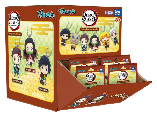 Demon Slayer: Kimetsu no Yaiba Swing Danglers Keychains 3 cm Mystery Capsule Display (12) 8